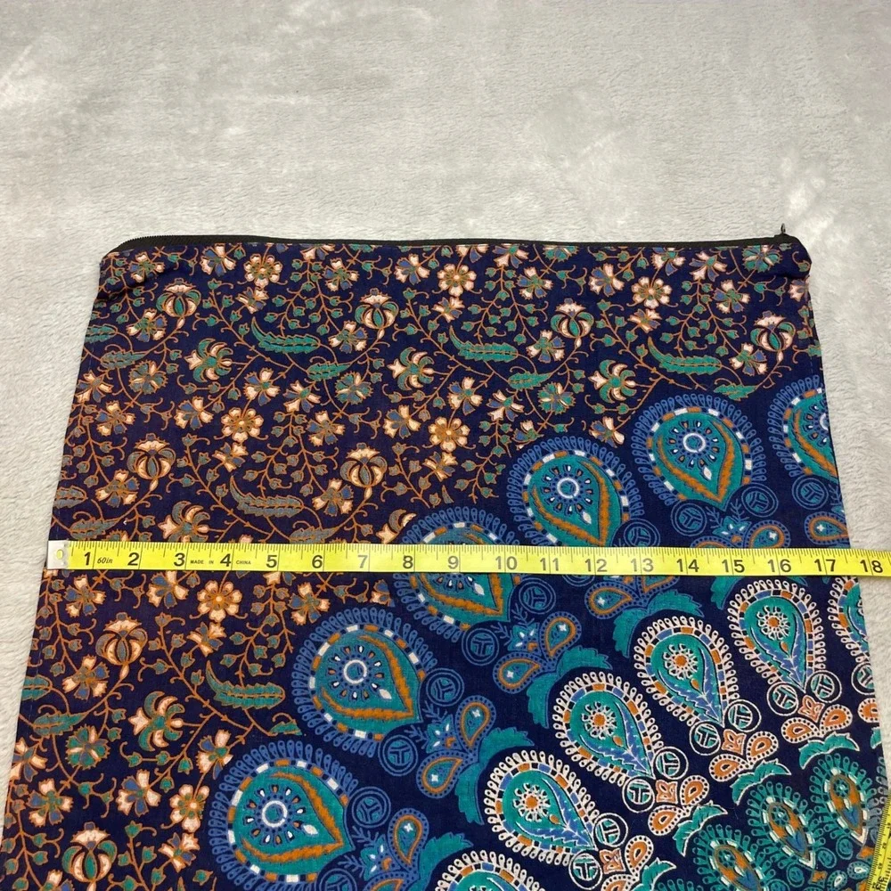 Boho Tie Dye Pillow Covers Square Size 18x18 Multicolor Mandala Peace Sign